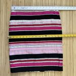 Talbots  Womens Size 2p Multicolor Striped Pencil Skirt Slit Zip Closure Colorful Photo 4