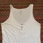 Old Navy  WHITE BASIC HENLEY TANK TOP Photo 2