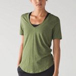Lululemon Love Tee III Heathered Brave Olive Size 8 Photo 0