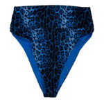 Beach Riot  Bikini Bottoms Small Blue High Leg Swim Festival Resort Sexy Photo 0