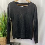 Pam & Gela  Black Snake Print Long Sleeve Sweatshirt Top P Photo 0