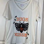 LuLaRoe  Lisa V-Neck Halloween Bugs & Kisses Shirt Size Large NWT #5852 Photo 0