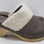 Lucky Brand Madaline Brown Leather Mules Heels 6.5 Photo 1