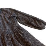 Madewell  Crinkle Georgette Mini Dress Babydoll Fun Print 3/4 Sleeve Size Small Photo 7