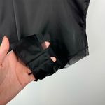 ZARA NWT Black Satin Teddy Mesh Trim Bodysuit Sz Small Lingerie Sexy Photo 9