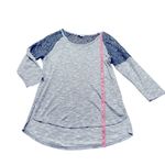 Candie's 3/$15  blue sweater with lace shoulders Photo 1