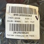 J.Crew NWT Strapless One-piece Swimsuit Bathing Suit in Black Sz L AO438 Photo 10