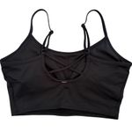 PINK - Victoria's Secret PINK Active | Victoria Secret Ultimate Lightly Lined Black Bra Top Size Medium Photo 3