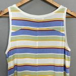 prAna Tank Top Foundation Scoop Neck Women Morning Glory Stripe Shirt Small Photo 7