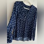 Marquis Navy Blue and White Polka Dot High Photo 15