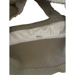 Ribbed Crossback Sports Bra Workout Yoga Athletic Sporty Gray Size M Photo 3