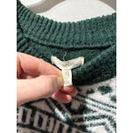 Maurice's Womens Dark Green Geometric Fair Isle Print Long Sleeve Sweater XXL Photo 3