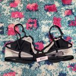 Victoria's Secret NWT Victoria’s Secret Luxe Lingerie Unlined Demi Bra in Black Nude 32D Photo 3