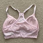 Fabletics Pale Pink Lacy Sports Bra Light Support Size XS Ballet Barbie Like New Photo 3