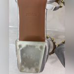 Beautiful 10 Silver Engraved Gold Studded Strap Clear Heel Event Shoes NWOT Photo 8