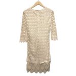 Velvet by Graham Spencer Crochet Mini Dress Women Size Small White Lace Boho Photo 1