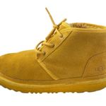 UGG  Neumel II Women's Yellow Lace Up Suede Faux Shearling Chukka Boots Size 6 Photo 0