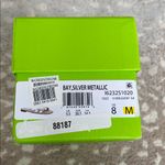 Sam Edelman Bay Metallic Silver Slide Sandals size 8M NWT Photo 8