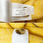Madewell  Brushed Herringbone Knit Shirt Jacket Warm Yellow Shacket Size Small Photo 11