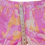 Lilly Pulitzer Vtg Womens Sz 2 Capri Pants Pink Orange Giraffe Print White Label Photo 6