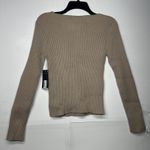 Worthington Women’s Sweater Large Light Brown Ribbed Knit Long Sleeve Top NWT Photo 9