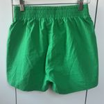 Isalis Vibrant Green High Waist Boxer Style Shorts 100% Cotton Small Gently Used Photo 4
