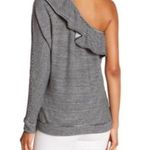 Joie Nordstrom  Aleesha Knit Top L NWT One Shoulder Striped Sweater Long Sleeve Photo 8