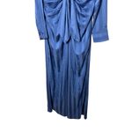 NWT Choosy Blue Striped Satin Jumpsuit Long Sleeve Size 8 Photo 1