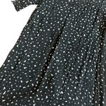 Cloth & Stone  Anthropologie Fun Print Shift Dress Black White Size Small Petite Photo 5