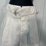 Farm Rio  White Pleated both Waisted Belted Shorts Size Small NWT Photo 3
