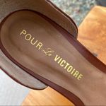 Pour La Victoire Italian Made Leather Soled Platform Wedges Size 6 Photo 11