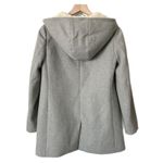 J.Crew Swingy Italian Wool Blend Hooded Coat in Heather Graphite Gray Size 0 Photo 3