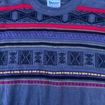 David Meister Vintage 90s Striped Wool Crewneck Sweater Photo 2