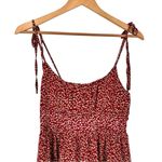 Princess Polly  The Bonnie Mini Dress in Maroon sz 4 Adjustable Tie Strap Floral Photo 3