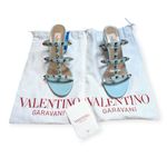 Valentino Garavani Rockstud 60 Caged Block-Heel Slide Sandals Size 7 Acquamarina Photo 1