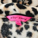 Betsey Johnson Betsy Johnson Hooded Animal Print Robe XS/S Plush Lounge Photo 1