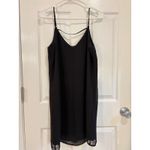 Decree  Black Sleeveless Mini Dress Spaghetti Strap Casual Summer Photo 3