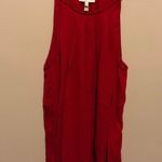 Joie NWOT Gorgeous Red  Silk Tank Top Shirt M Photo 3