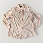 Lafayette 148 New York Wright Shirt Women's Italian Stretch Cotton Blouse S Top Pink Photo 2