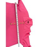 Talbots Plus X Pink Collared Sweater Top Gold Button Preppy Cropped Country Club Photo 9