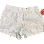 Ci Sono  Linen Collection White Shorts XL‎ Drawstring Elastic Waist Pockets Photo 0