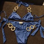 Beach Bunny Bronze Kiss Girl Robi Triangle Bikini Set Photo 1
