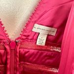 Monique Lhuillier Floral Guipure Lace Sheath Dress in Pink Size 2 Photo 3