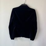 J.Crew  Dark Blue Velvet Holiday Blazer Size Small   Photo 6