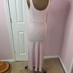 Vintage Dress Pale Pink Linen Tank Maxi Keeps Made in Italy Size Small Photo 4