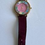 Guy Gossard Antica Murrina Rialto Veneziana Murano Glass Inlaid Lady Watch Red Photo 2