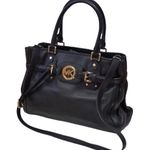 Michael Kors hudson black leather purse authentic MK Photo 0