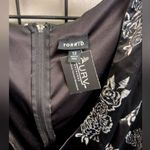 Torrid  Women Size 12 Black Floral Print Lined Dress Slimming Stretch Photo 2
