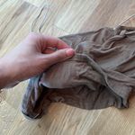 Brown beige cotton stretch tube top Size XS Photo 3