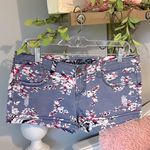 Vanilla Star Jeans Denim Jean Shorts Vanilla Star Womens 9 Floral Stretchy Photo 0